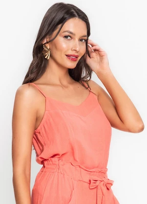 Endless - Blusa de Alças Feminina Linho Strong Rosa - ENDLESS