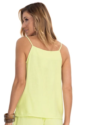 Endless - Blusa de Alças Feminina Linho Strong Verde - ENDLESS
