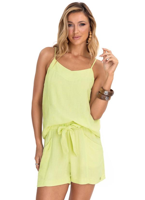 Endless - Blusa de Alças Feminina Linho Strong Verde 3