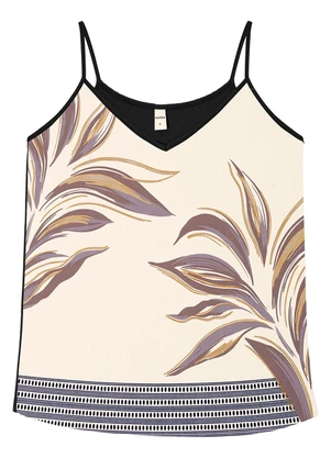 Rovitex - Blusa de Alças Poly Flex Ribana de Viscose Preto - ROVITEX