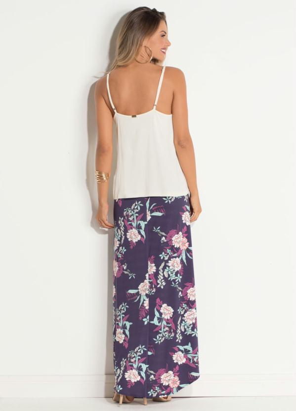 Quintess - Blusa de Alças Quintess Off White em Malha 8