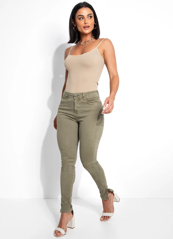 Bimini - Blusa de Alças sem Costura Bege 3