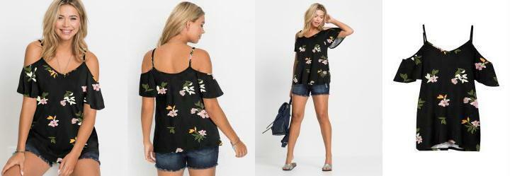 Blusa de Alcinha Floral Dark