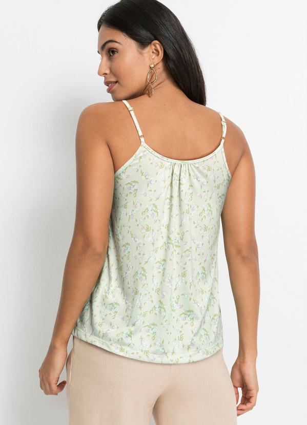 Outlet - Blusa de Alcinha Floral Verde 6
