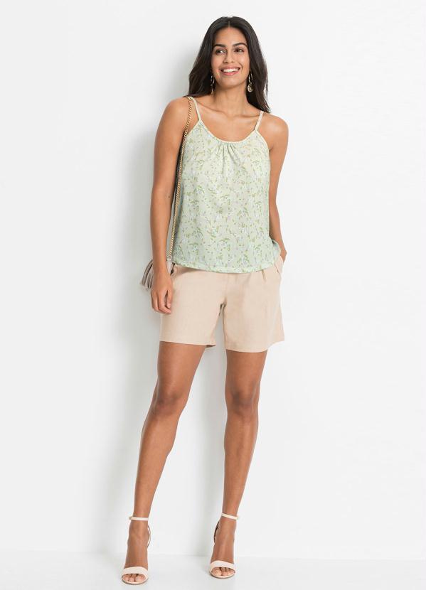 Outlet - Blusa de Alcinha Floral Verde 5