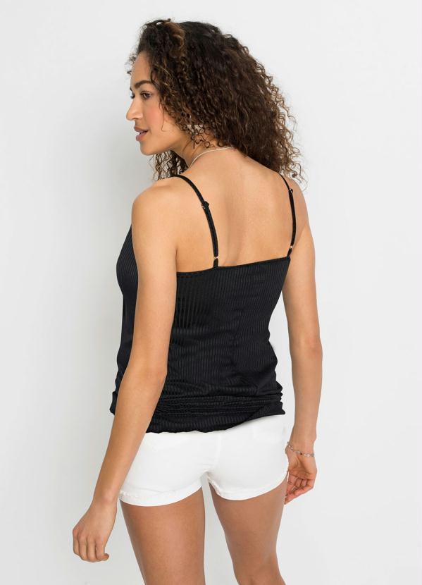 Outlet - Blusa de Alcinha Preta 4