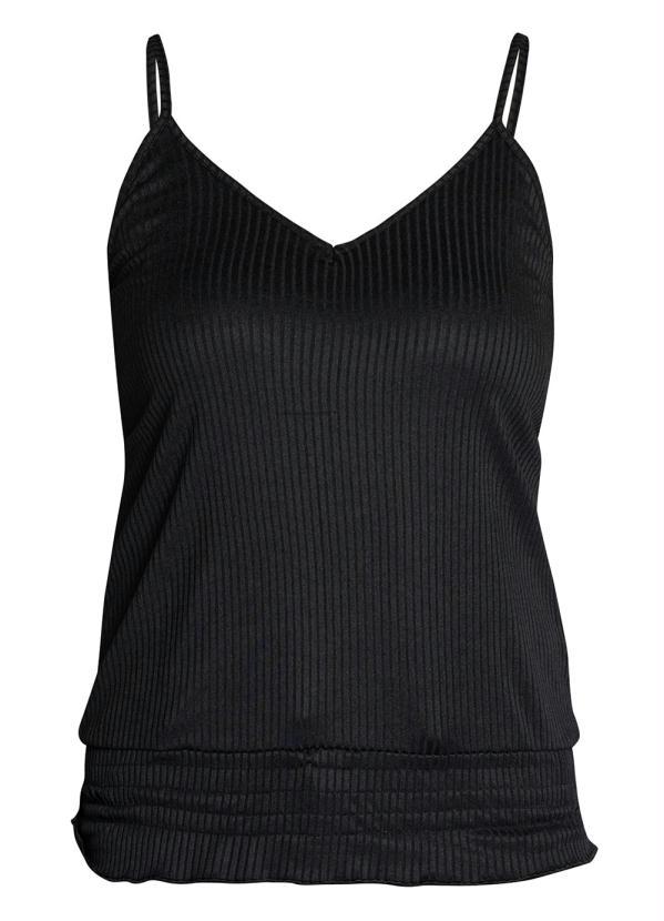 Outlet - Blusa de Alcinha Preta 2