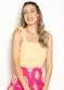 Maria Filó - Blusa de Viscose Alças Largas Jabour Rosa - variação: Amarela