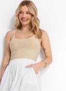 Blusa Dourada em Malha Lurex