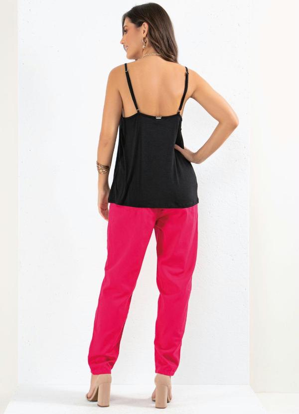 Quintess - Blusa em Viscose Preta Quintess 4