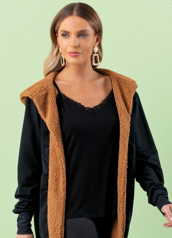 Quintess - Blusa em Viscose Preta Quintess 5