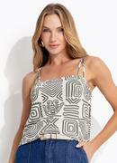 Blusa tnico Verde em Malha de Viscose