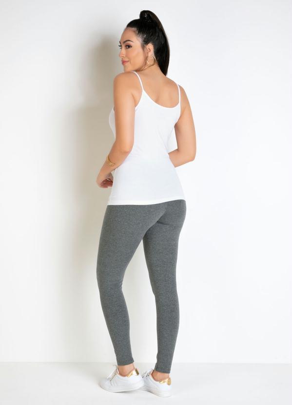 Basicamente - Blusa Feminina Branca com Alças Finas 4