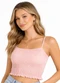 Infinita Cor - Blusa Feminina com Alça Fina Rosa - variação: Rosa