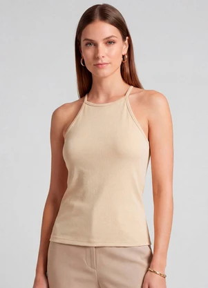 Infinita Cor - Blusa Feminina com Cava Americana Amarelo - INFINITA COR