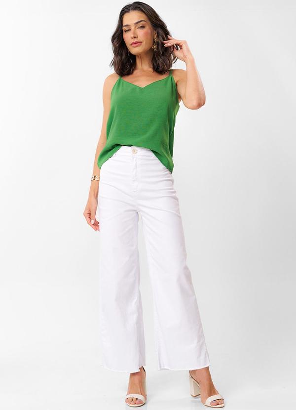 Rovitex - Blusa Feminina de Alça em Air Flow Básica Verde 3