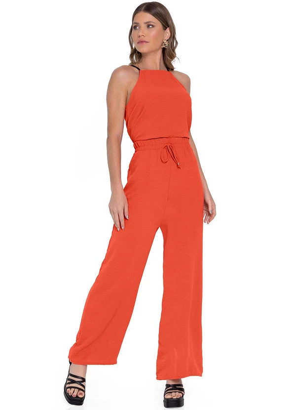 Rovitex - Blusa Feminina de Alça em Air Flow Laranja 3