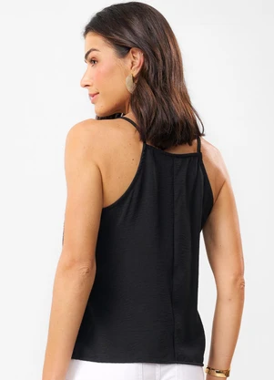 Rovitex - Blusa Feminina de Alça em Air Flow Preto - ROVITEX