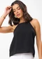 Rovitex - Blusa Feminina de Alça em Air Flow Preto - variação: Preto