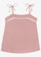 Endless - Blusa Feminina de Alça em Viscose Lisa Azul - variação: Rosa