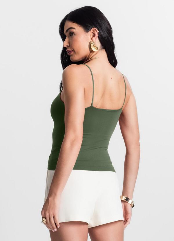 Rovitex - Blusa Feminina de Alça Poliamida Verde 3