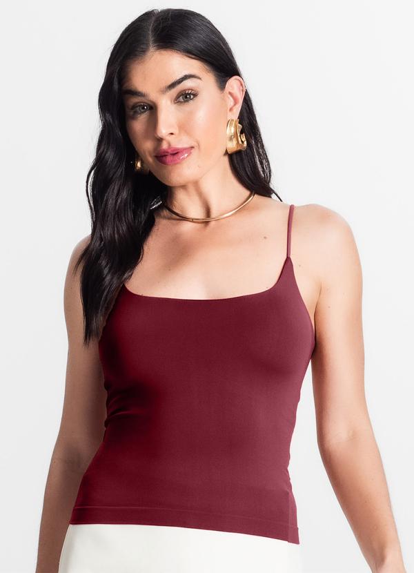 Rovitex - Blusa Feminina de Alça Poliamida Vermelho