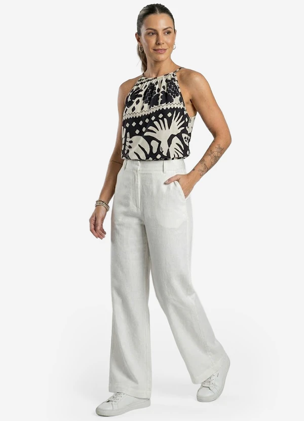 Infinita Cor - Blusa Feminina de Alça Preto 3