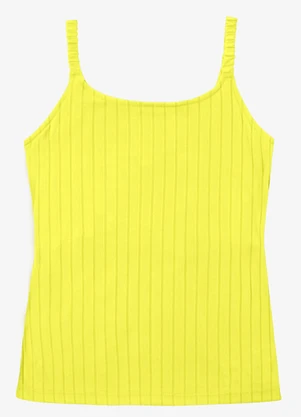 Infinita Cor - Blusa Feminina de Alça Select Amarelo - INFINITA COR