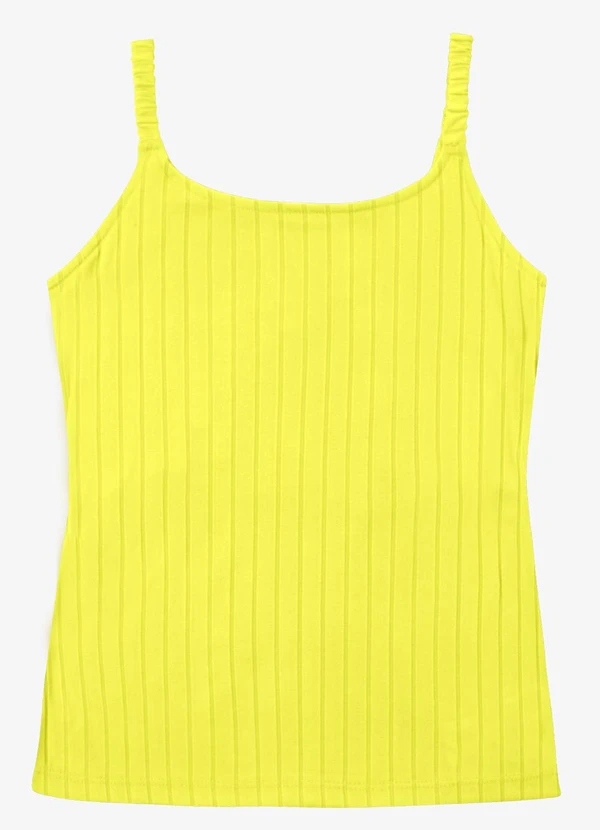 Infinita Cor - Blusa Feminina de Alça Select Amarelo 2