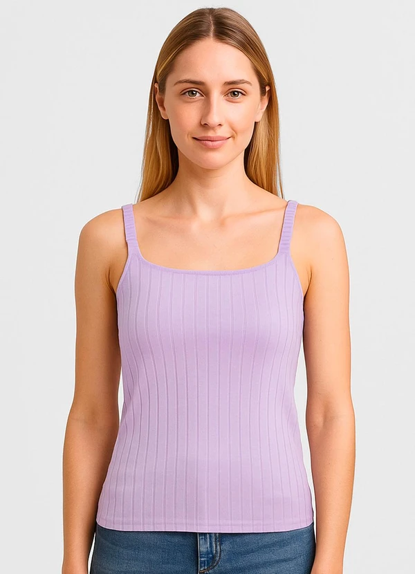 Infinita Cor - Blusa Feminina de Alça Select Roxo