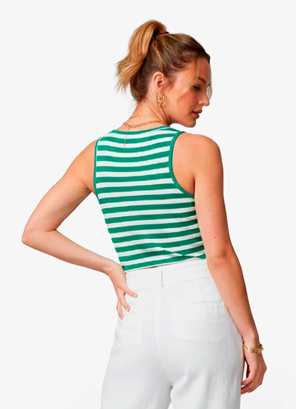 Infinita Cor - Blusa Feminina de Alça Verde 2