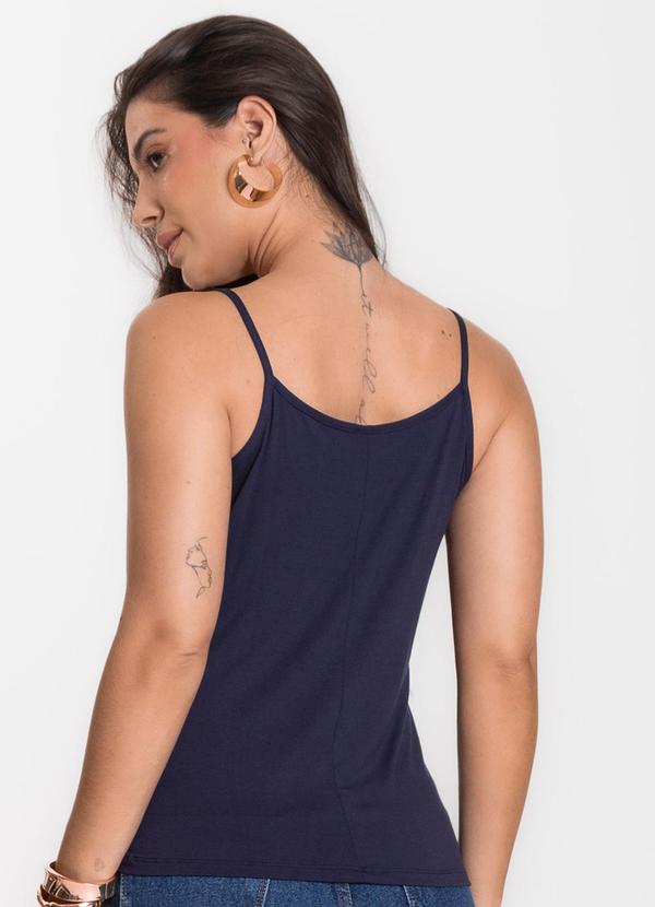 Select - Blusa Feminina de Alças Básica Azul 2