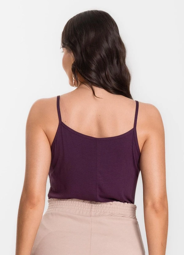 Select - Blusa Feminina de Alças Básica Roxo 2