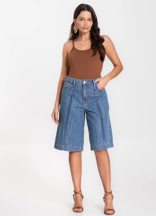 Select - Blusa Feminina de Alças Básica Marrom 3