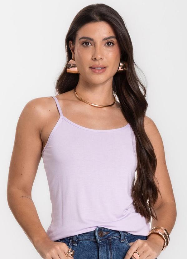 Select - Blusa Feminina de Alças Básica Roxo