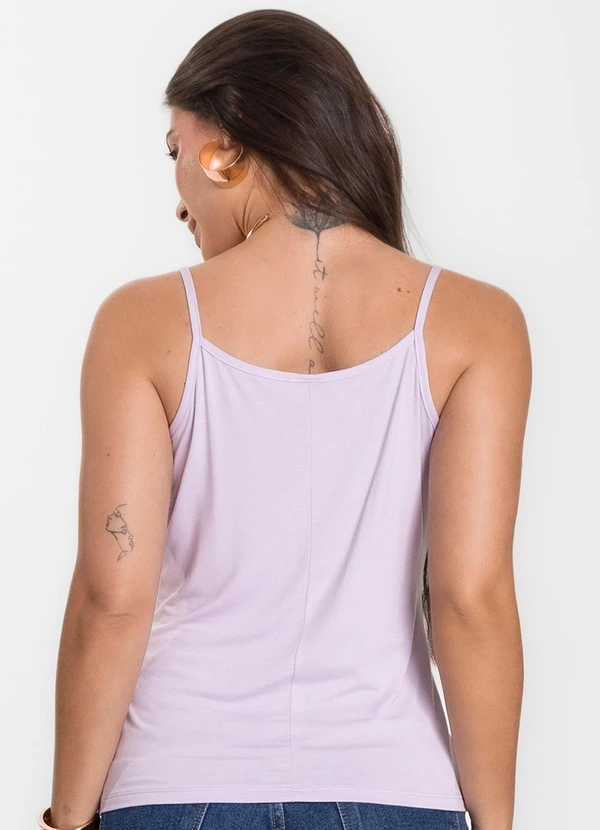 Select - Blusa Feminina de Alças Básica Roxo 2