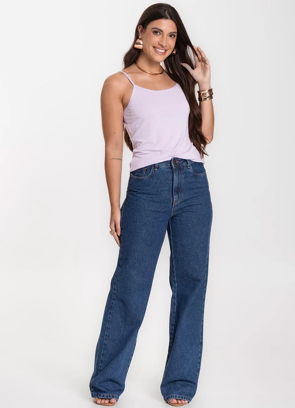 Select - Blusa Feminina de Alças Básica Roxo 3