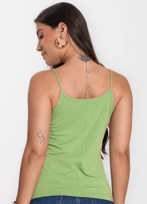 Select - Blusa Feminina de Alças Básica Verde - SELECT