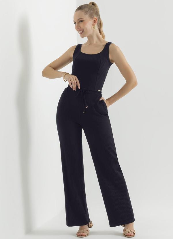 Cativa - Blusa Feminina de Alças Canelada Preto 2