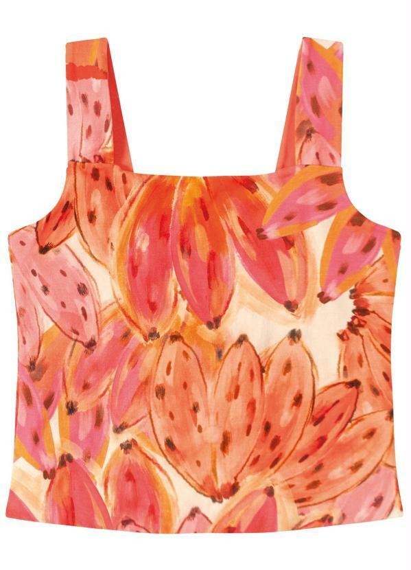 Malwee - Blusa Feminina Dupla Face Laranja