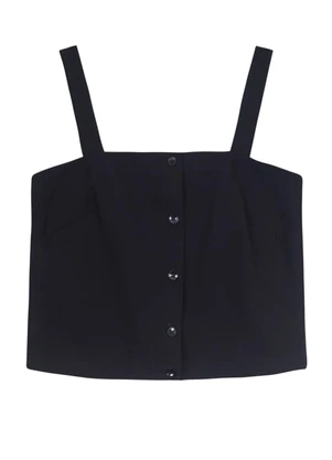 Essendi - Blusa Feminina em Alfaiataria Preto - ESSENDI