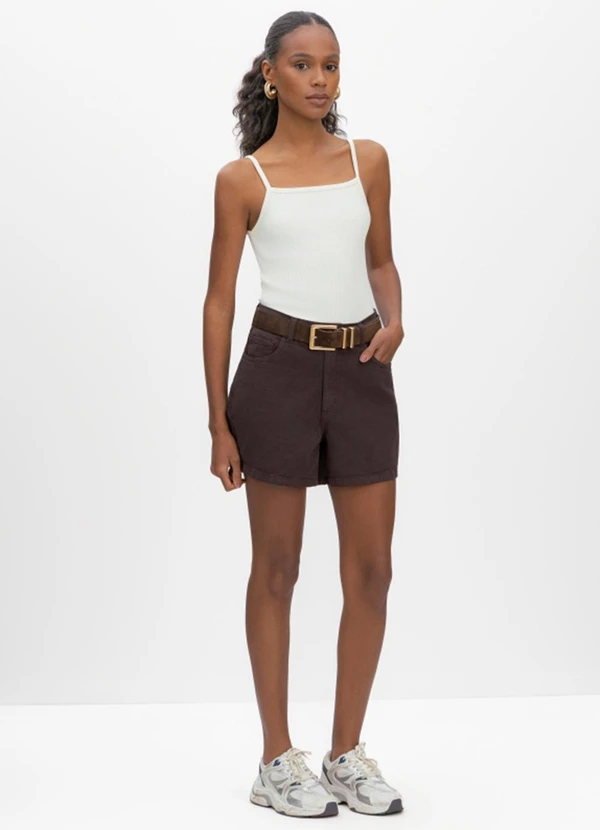 Essendi - Blusa Feminina em Ribana Branco