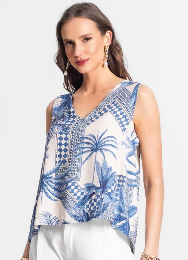 Endless - Blusa Feminina Estampada Bege