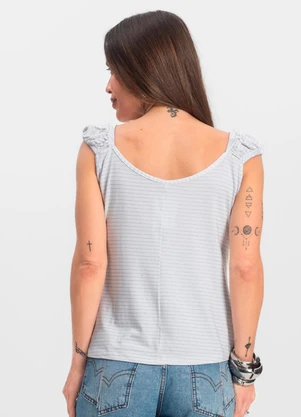 Infinita Cor - Blusa Feminina Estampada Branco - INFINITA COR