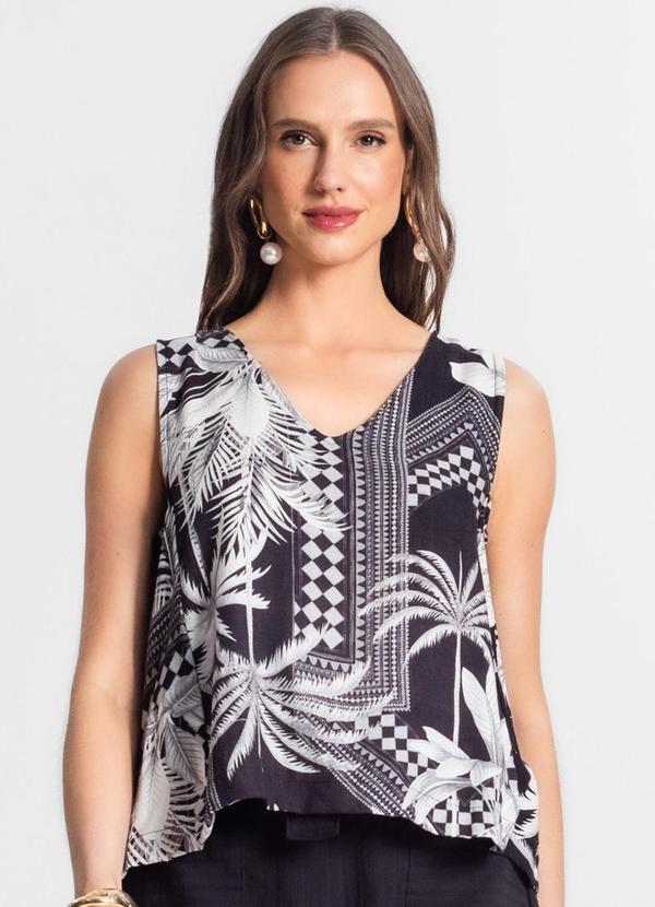 Endless - Blusa Feminina Estampada Preto