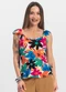 Infinita Cor - Blusa Feminina Estampada Bege - variação: Rosa