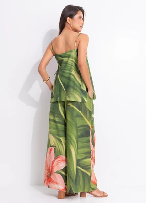 Farm - Blusa Flor de Bananeira Verde - FARM