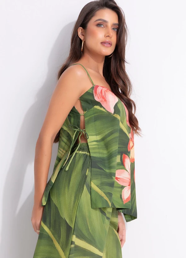 Farm - Blusa Flor de Bananeira Verde 5