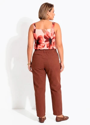 Quintess - Blusa Floral Pincelado em Malha Fria - QUINTESS