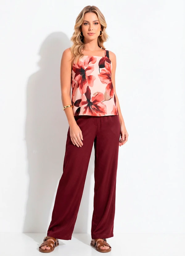 Quintess - Blusa Floral Pincelado em Malha Fria 2